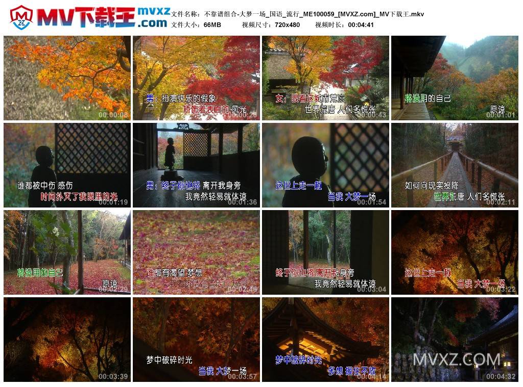 不靠谱组合-大梦一场_国语_流行_ME100059